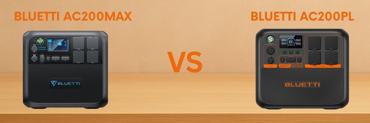 Bluetti AC200MAX and AC200PL portable power stations compared