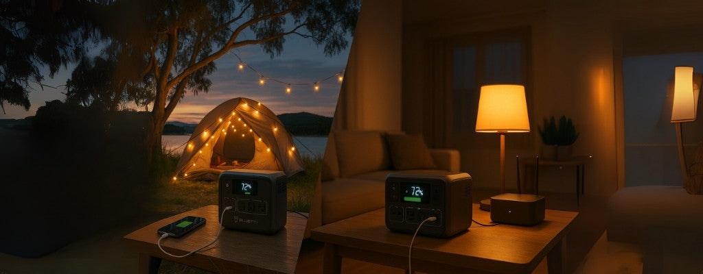 portable power station for camping and home backup scenarios
