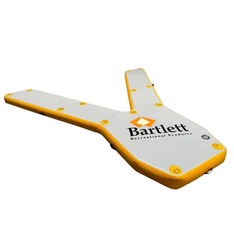 Bartlett 4M Y-Shaped inflatable pontoon with a top-view perspective