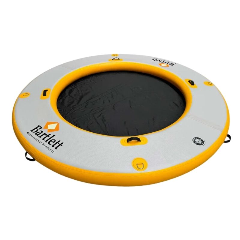 Front view of the Bartlett Circle Deck Water Hammock showcasing its sturdy and spacious design