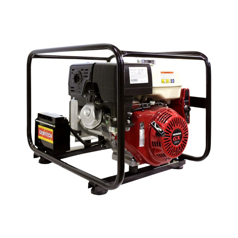 Gentech EP7000HSRE generator featuring Honda GX390 electric start