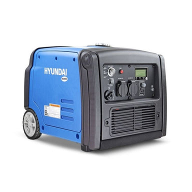 Hyundai HY3200SEi inverter generator front control panel angle