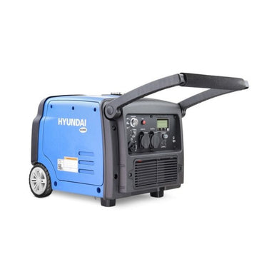 Hyundai HY3200SEi generator with transport handle fully extended