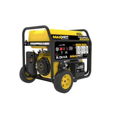 Side profile of MaxWatt MX9000AS with recoil start and wheels