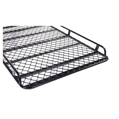 Detail angle of Tracklander TLRAL18OE showing welded mesh and rear support rail