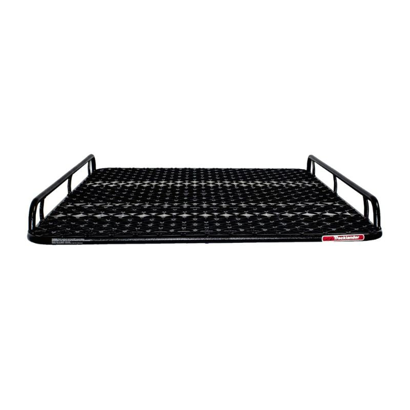 Front view of Tracklander TLRAL28TCOE Roof Rack with welded mesh and compact rails