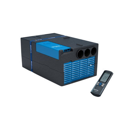 Truma Saphir air conditioner unit with remote control in product kit photo
