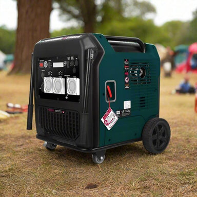 Welling Crossley 9000W inverter generator in angled outdoor view.