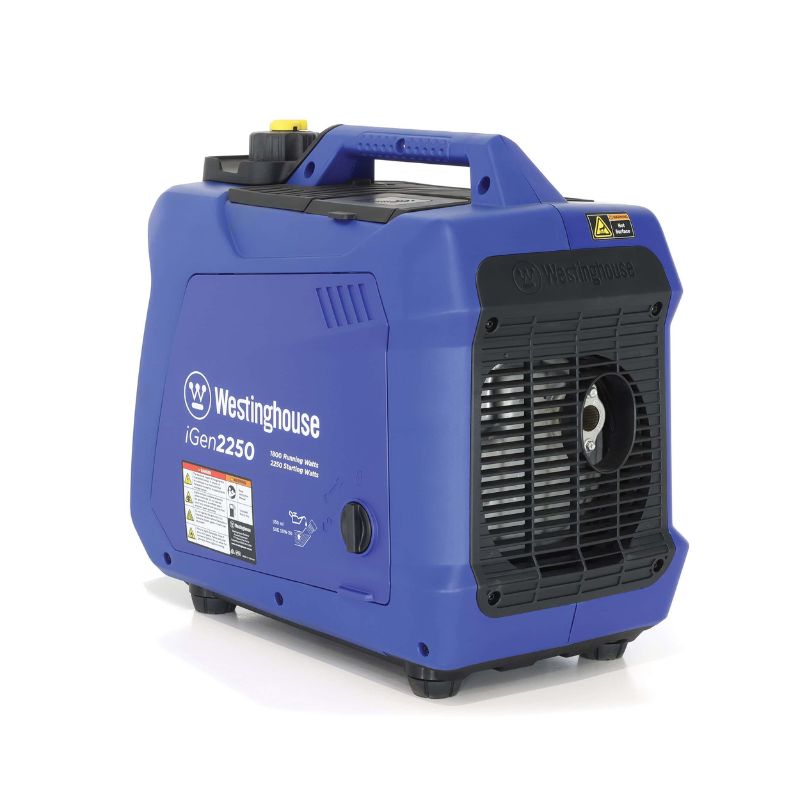 Rear ventilation system of the Westinghouse iGen2250 highlighting exhaust and airflow design