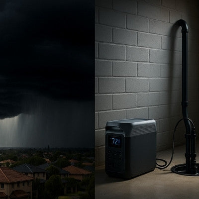 Australian storm vs sump pump power station scene