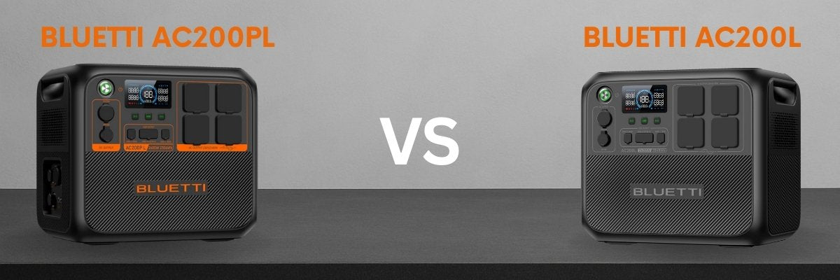 Bluetti AC200PL and AC200L portable power stations compared