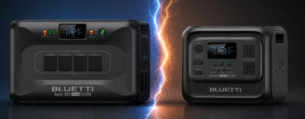 Bluetti Elite 300 and Apex 300 compared