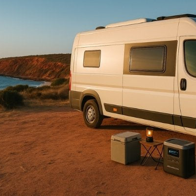 campervan off-grid australia ecoflow delta1300 coastal bush campsite