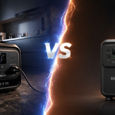 Comparative image of Bluetti Elite 300 and Elite 400