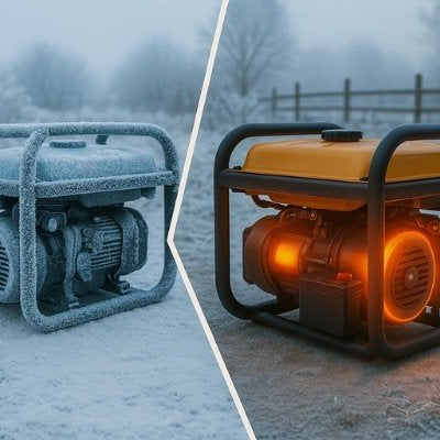 Frosty generator compared with warm generator using cold weather kit