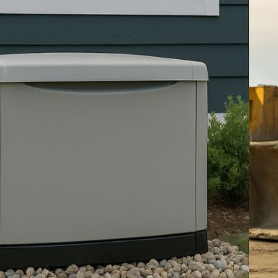 Wide cover image showing portable, standby, and industrial diesel generators in different Australian settings