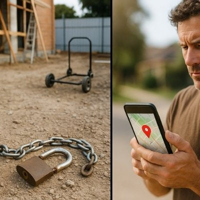Generator theft with broken lock and GPS tracking phone