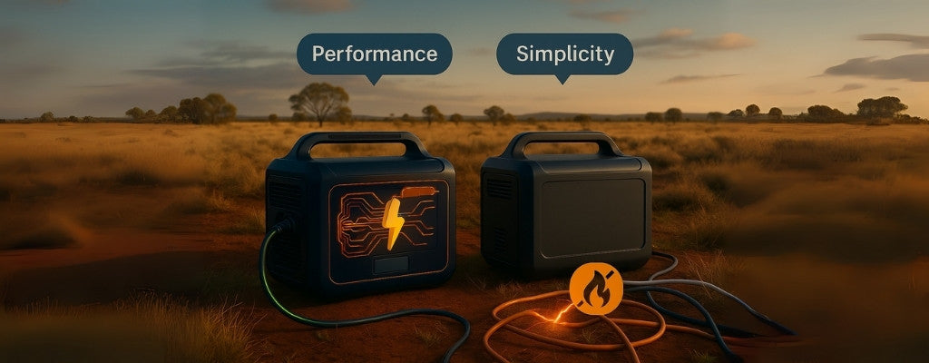 Portable power station comparison performance vs simplicity in Australian outback