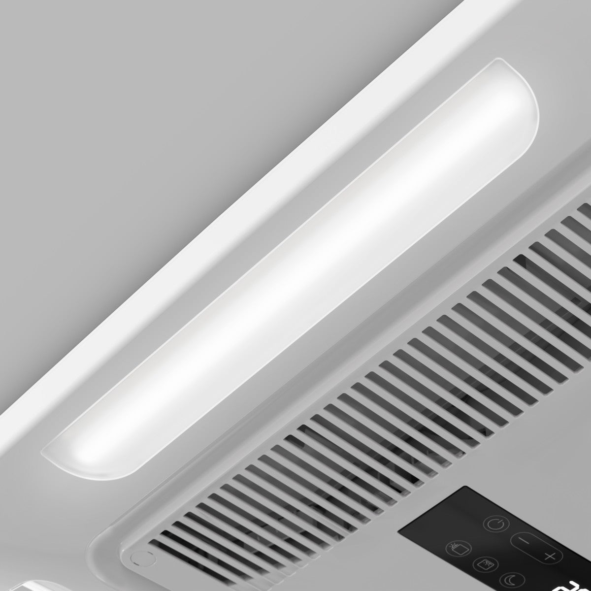 Close-up of the LED light strip running alongside the Mini ADB vent grille