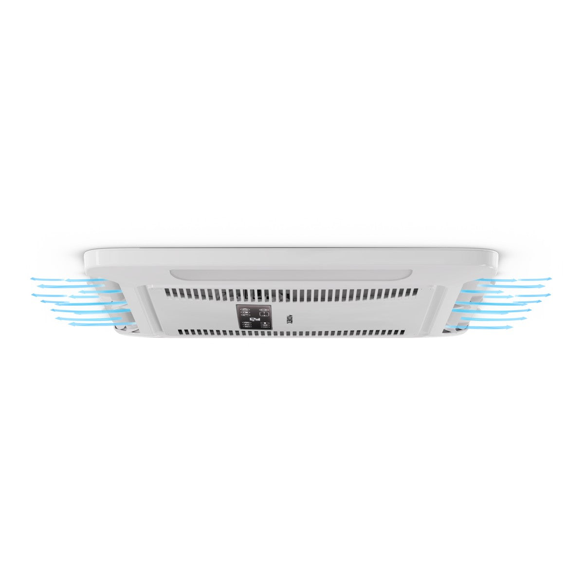 Underside of the Mini ADB with airflow shown from both outlets