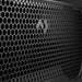 Black honeycomb mesh dust filter panel with the Dometic logo