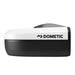 Side view of the Dust Reduction System housing with Dometic branding