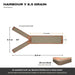 Harbour Y 8.5 Grain dimensions: 8.5m long, 4.4m wide, 5.5m stem, 3.1m arms, 20cm thick