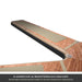 Black ribbed rubber bumper lining the V between the arms of the Harbour Y 8.5 Grain