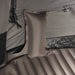 Inside the Pico swag showing the mattress and camouflage storage pocket