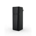 Tall black RUC 6404X compressor caravan fridge freezer with the doors closed