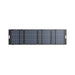 220W bifacial portable solar panel displaying rear surface for dual-sided energy capture.