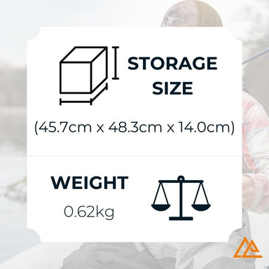 Astral V Eight Fisher PFD Storage Size and Weight Image