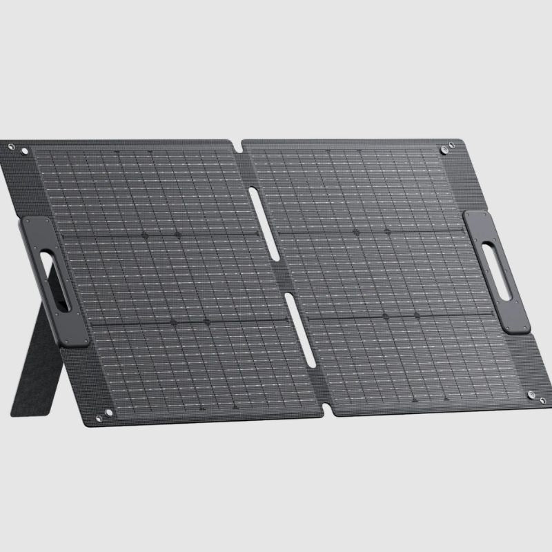 BLUETTI 100W Solar Panel at an angle.