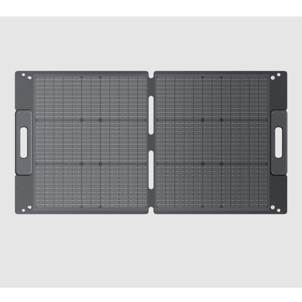 BLUETTI 100W Solar Panel in a white background.