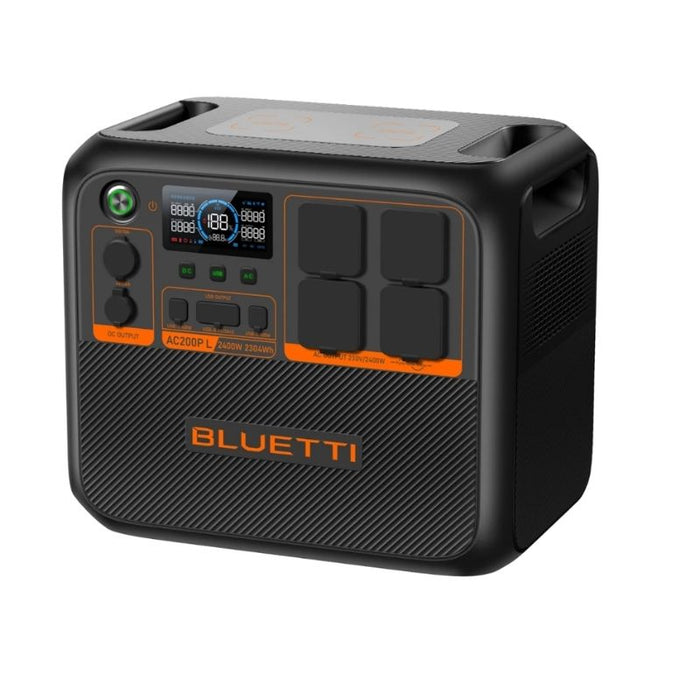 BLUETTI AC200PL Portable Power Station shown from the top.