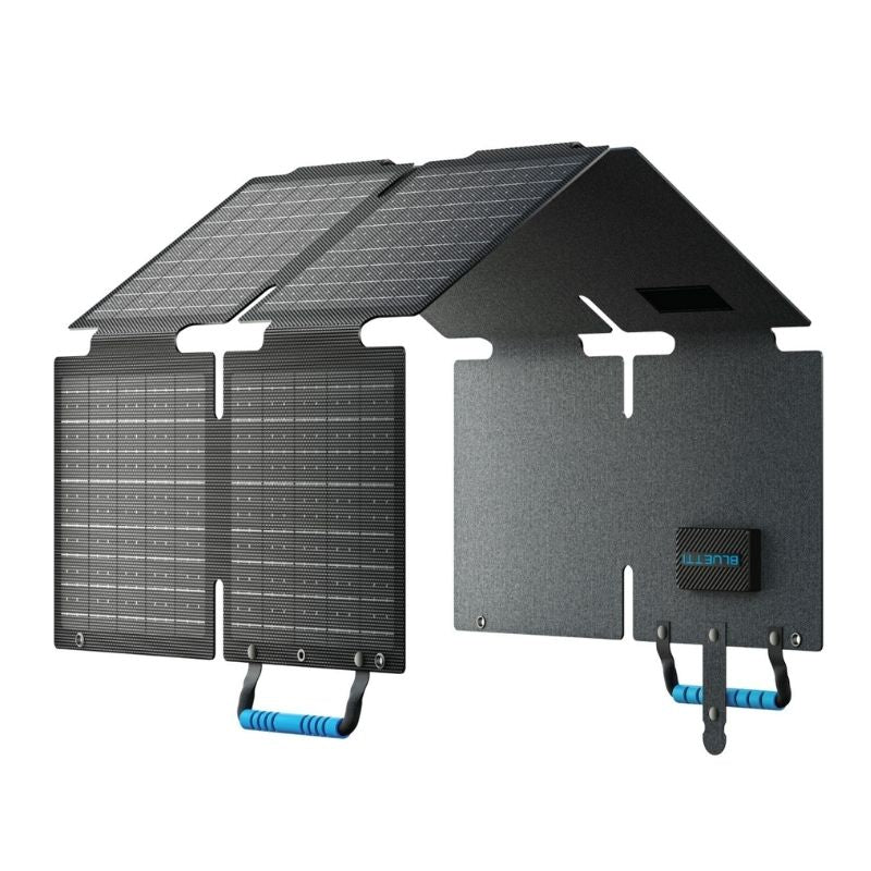 BLUETTI SORA60 Solar Panel 60W folded in a white background.