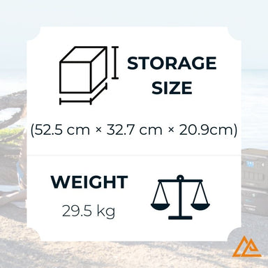 Bluetti B300K Expansion Battery Storage Size and Weight Image