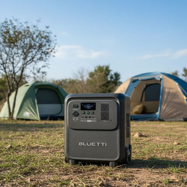 Bluetti ELITE320 in open camp ground