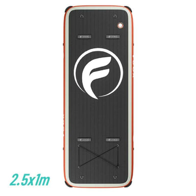 Floatables Yoga Sun Dock 2.5m Inflatable top view with dimensions