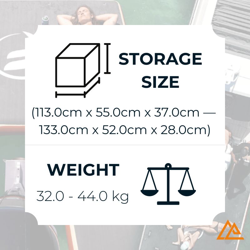 Floatables U Dock Inflatable Boat Dock Storage Size and Weight Image