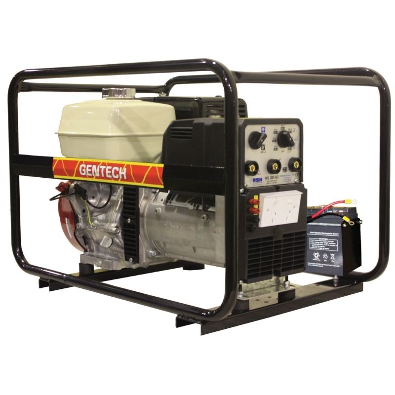 Gentech 7 kVA Honda Powered Welder Generator with electric start.