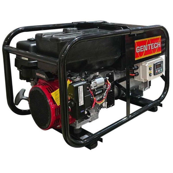 Gentech 8 Kva Honda Powered Electric Remote Start in a white background.