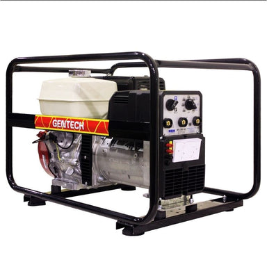 Gentech 7 kVA Honda Powered Welder Generator EP200WELDHSR in white background.
