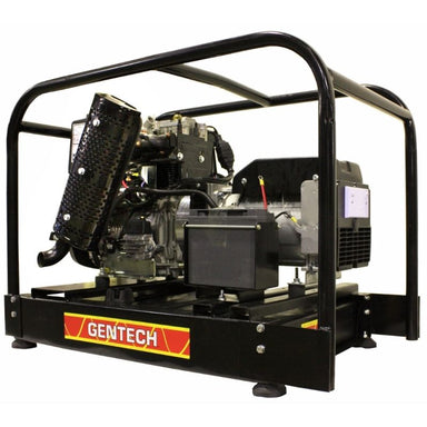 Gentech 8.5 kVA Kohler Powered Diesel Generator with Recoil & E-Start in a white background.