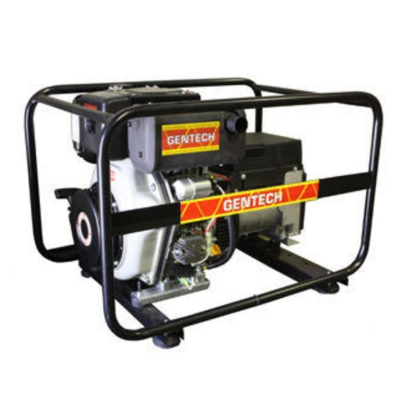 6.8 kVA Yanmar Powered 3-Phase Diesel Generator with Recoil & E-Start in white background.