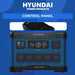 Hyundai HYPS2400 Portable Power Station in a blue background.