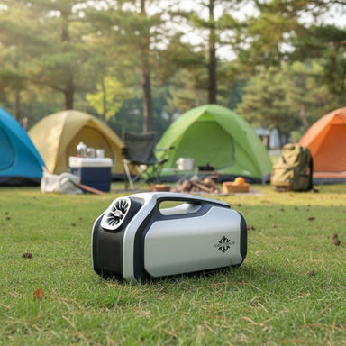 Zero Breeze Mark 2 Air Conditioner in a campground.