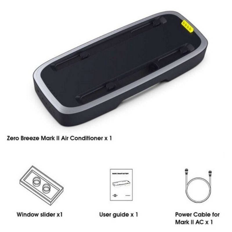 Mark 2 Air Conditioner Smart Battery with other accessories.