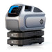 Zero Breeze Mark 3 Air Conditioner on top of stackable batteries.