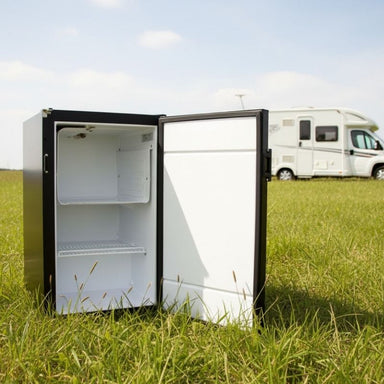 Nova Kool F3100 Fridge at an open ground.